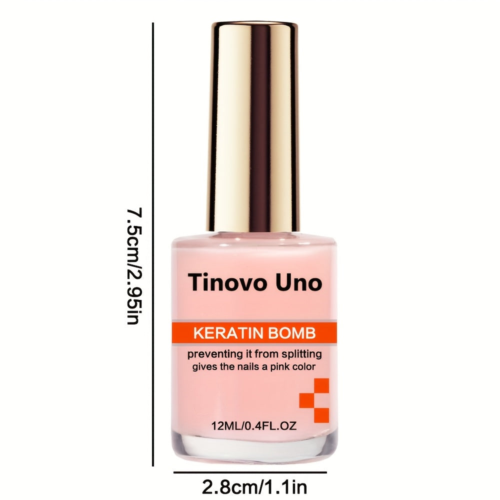 Pink Nail Polish Keratin Booster, Creates Naturally Healthy Pink Nails, Quick-Drying And Long-Lasting, Provides Shine And Protects Nails.