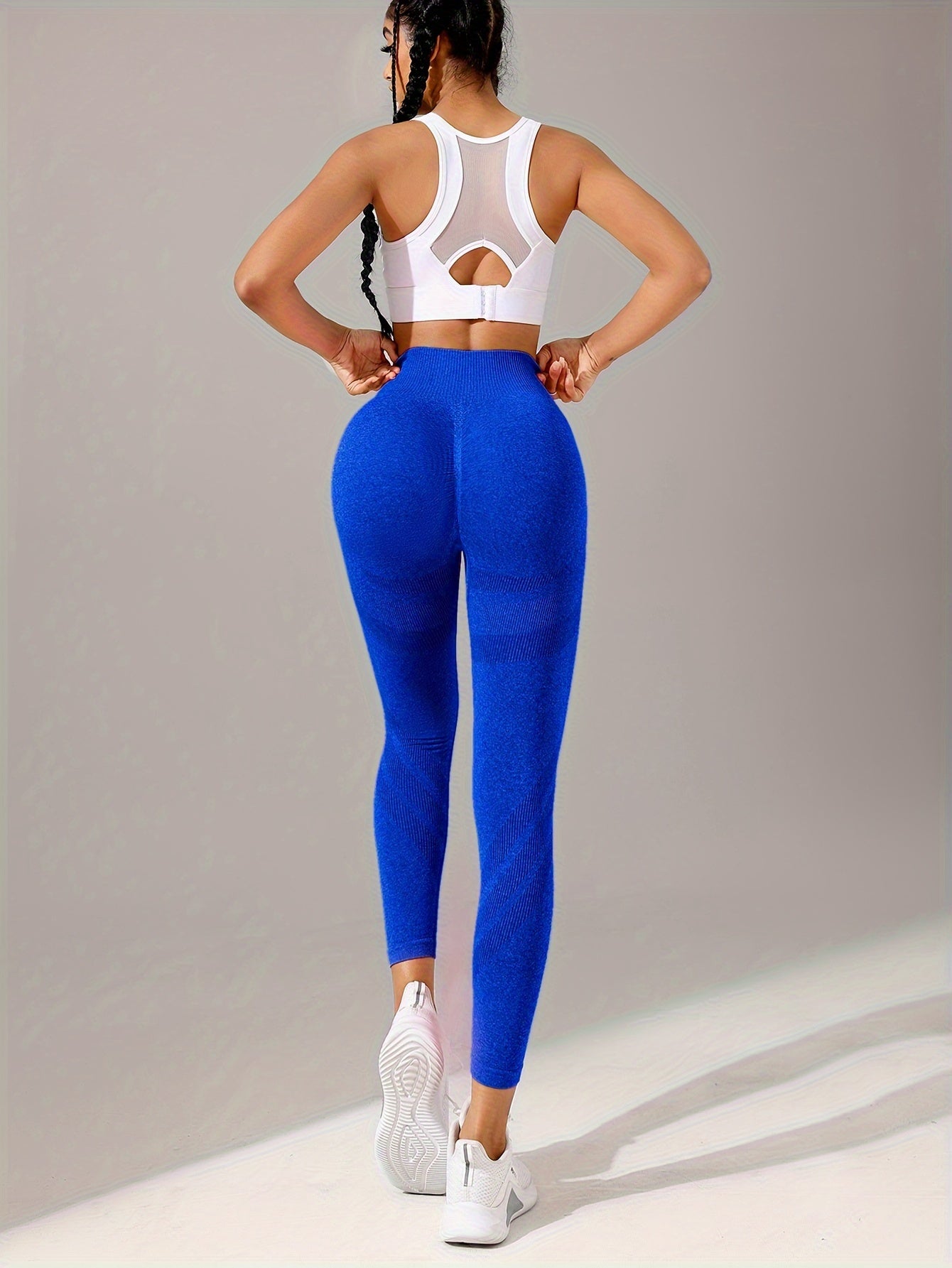 High-Waisted Non-See-Through Workout Leggings - Stretchy Yoga Pants for Women/Men, Gym, Running, Casual Athletic Pants - All-Season Fitness Bottoms (Hand Washable), Gym Leggings, Running Gear, Sporty Look, Breathable Material