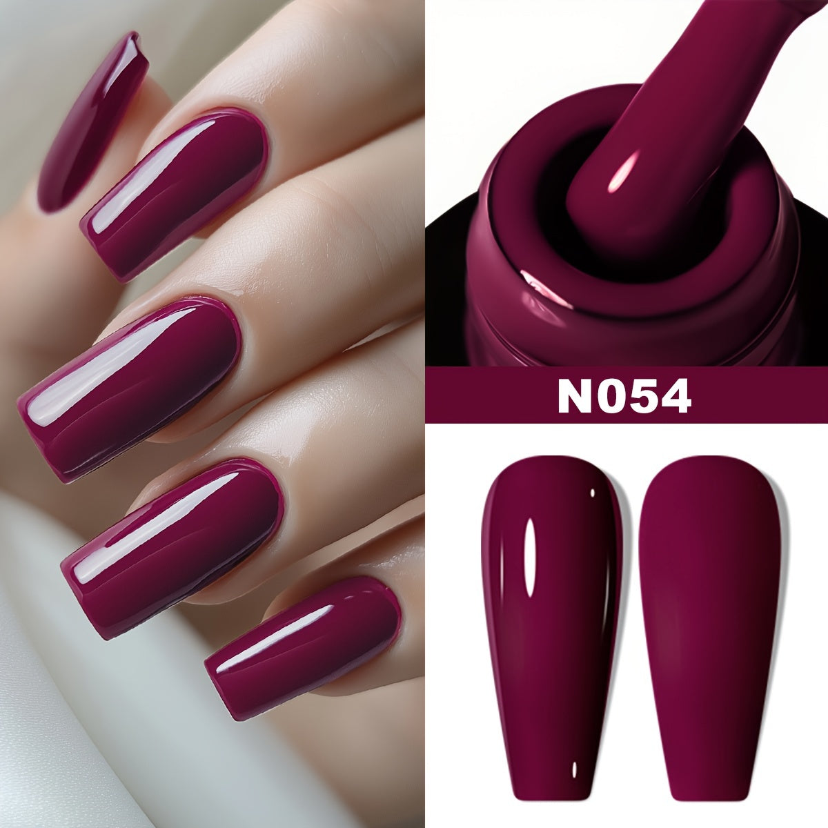 Monochrome Plastic Bottles / New Standard Plastic Bottle Bottom Glue / New Standard Plastic Bottle No-Wash Sealing Layer ---- Nail Polish Gel, New Styles for 2024, Autumn And Winter Trendy Colors, Specially Designed for Popul