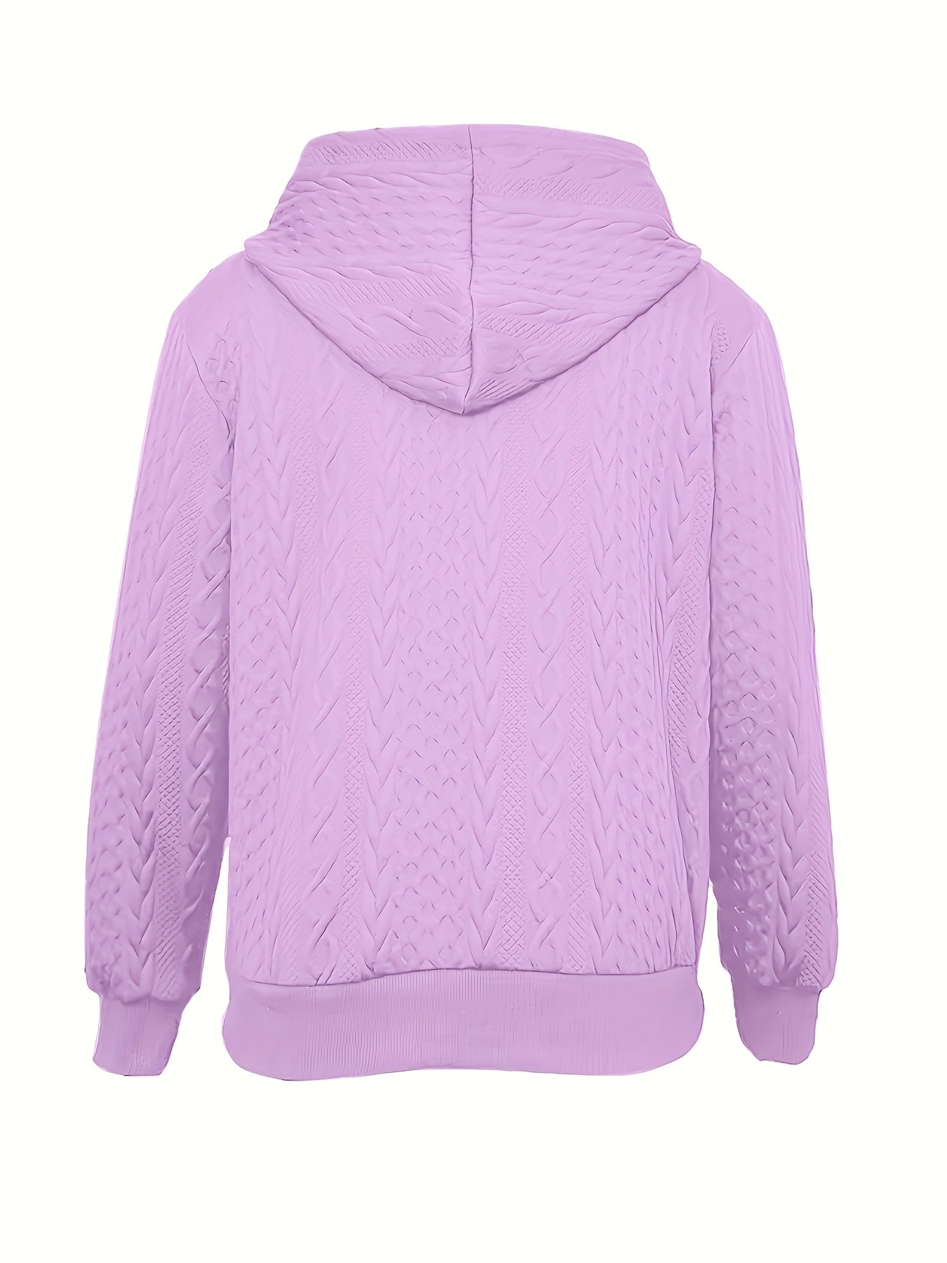 Stylish and Elegant 2025 Autumn/Winter New Arrival Solid Color Casual Jacket, Light Beige-Friendly Fabric Open Front Hooded Coat with Zipper Drawstring Long Sleeve Women's Pullover