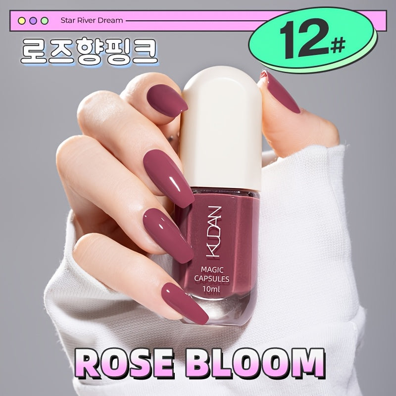 Water-Based Nail Polish - Quick-Drying, Durable, Peelable, And Easy to Apply for Beautiful Nails.