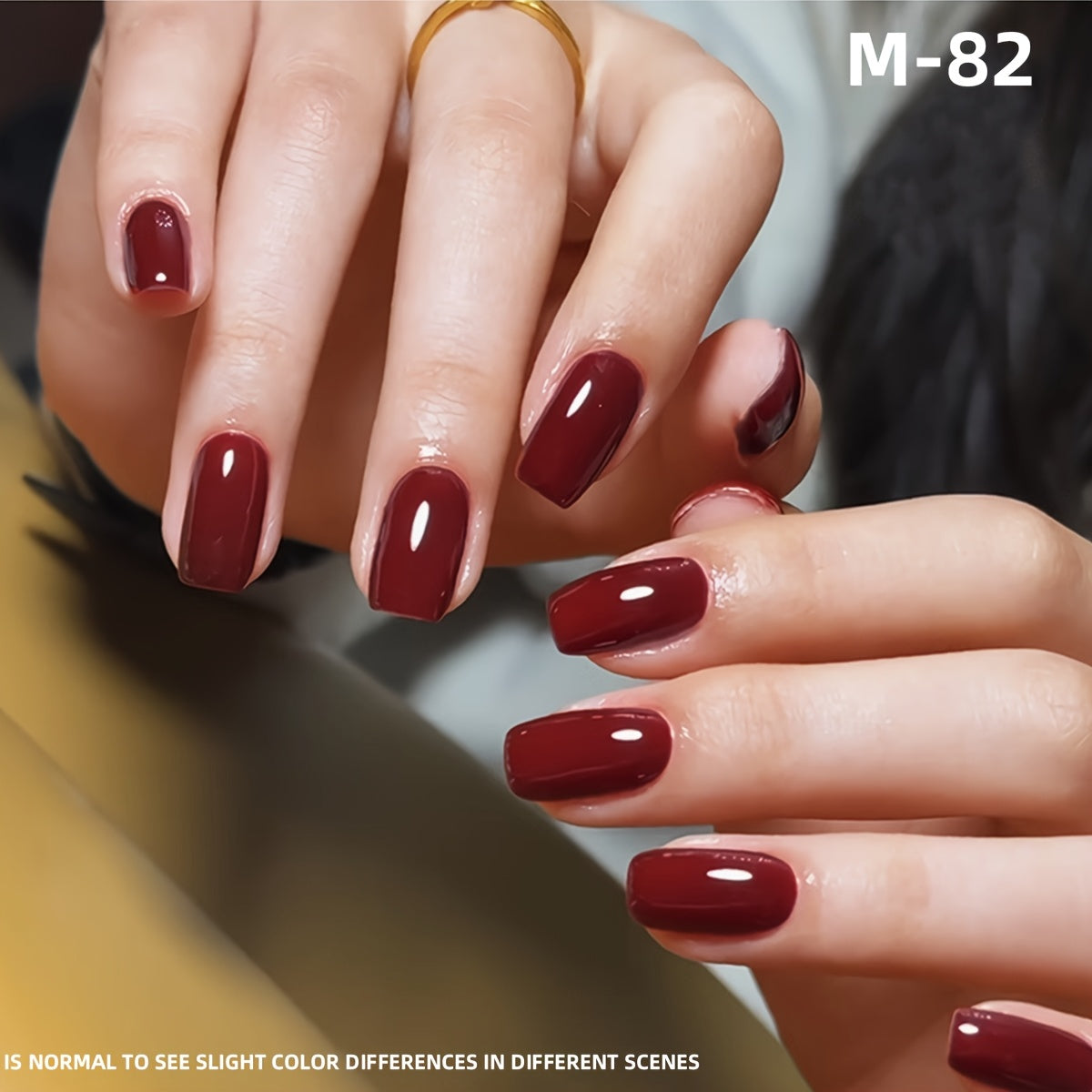 XEIJAYI Frame Bottle Ancola Red 6 Colors---New Gel Nail Polish in Ancola Red Shades, Ultra-Bright with High Saturation, Long-Lasting Shine That Is Gentle on Nails, an Essential for Home Salon Manicures And a Perfect Christmas