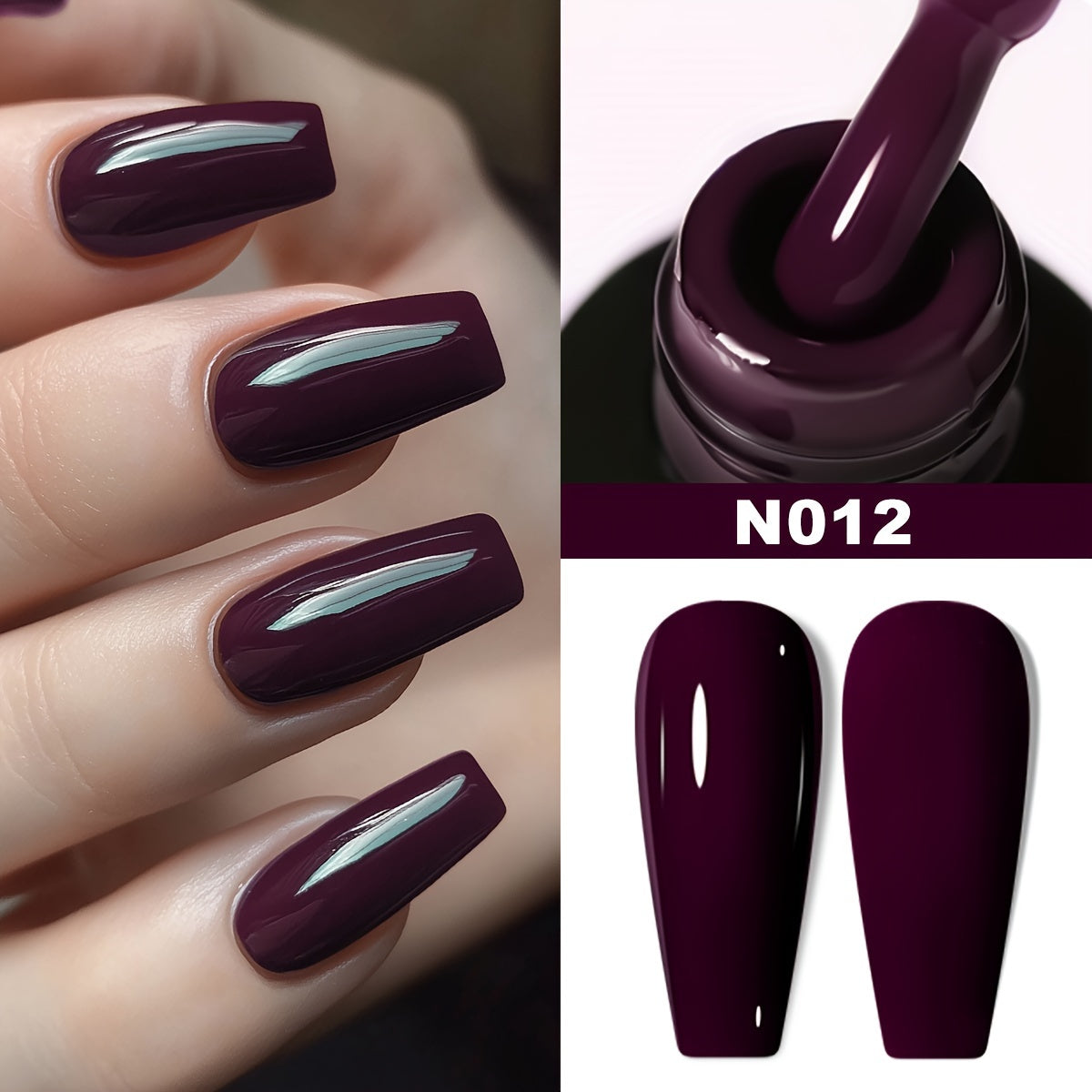 Monochrome Plastic Bottles / New Standard Plastic Bottle Bottom Glue / New Standard Plastic Bottle No-Wash Sealing Layer ---- Nail Polish Gel, New Styles for 2024, Autumn And Winter Trendy Colors, Specially Designed for Popul