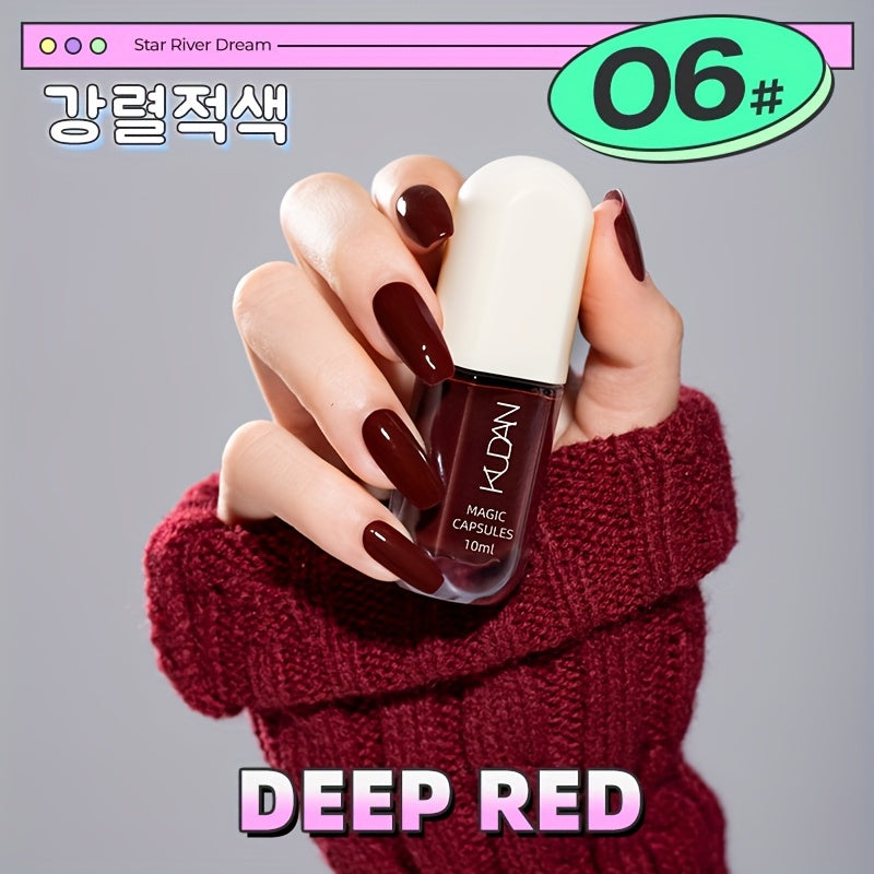 Water-Based Nail Polish - Quick-Drying, Durable, Peelable, And Easy to Apply for Beautiful Nails.