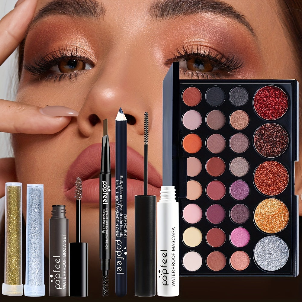 POPFEEL 2025 New Gift Cosmetic Makeup Set Beauty Makeup Box New Year Surprise Gift Mother's Day Present