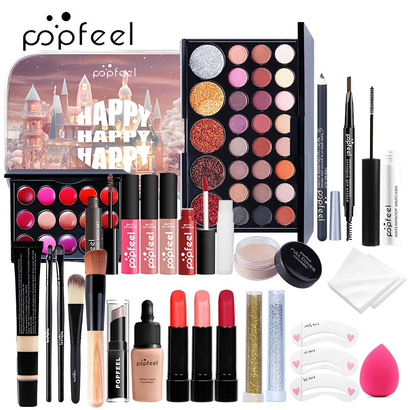 POPFEEL 2025 New Gift Cosmetic Makeup Set Beauty Makeup Box New Year Surprise Gift Mother's Day Present
