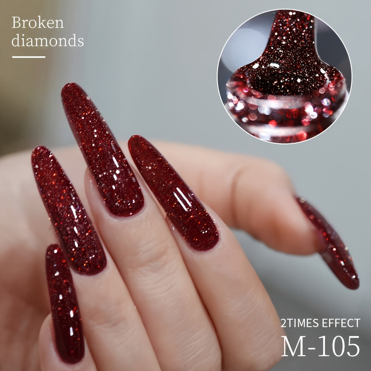 XEIJAYI 5 Colors 15ml New Popular Nail Gel Semi Permanent Nail Art Soaking LED Nail Salon DIY Nail Salon Gel, Best for Christmas