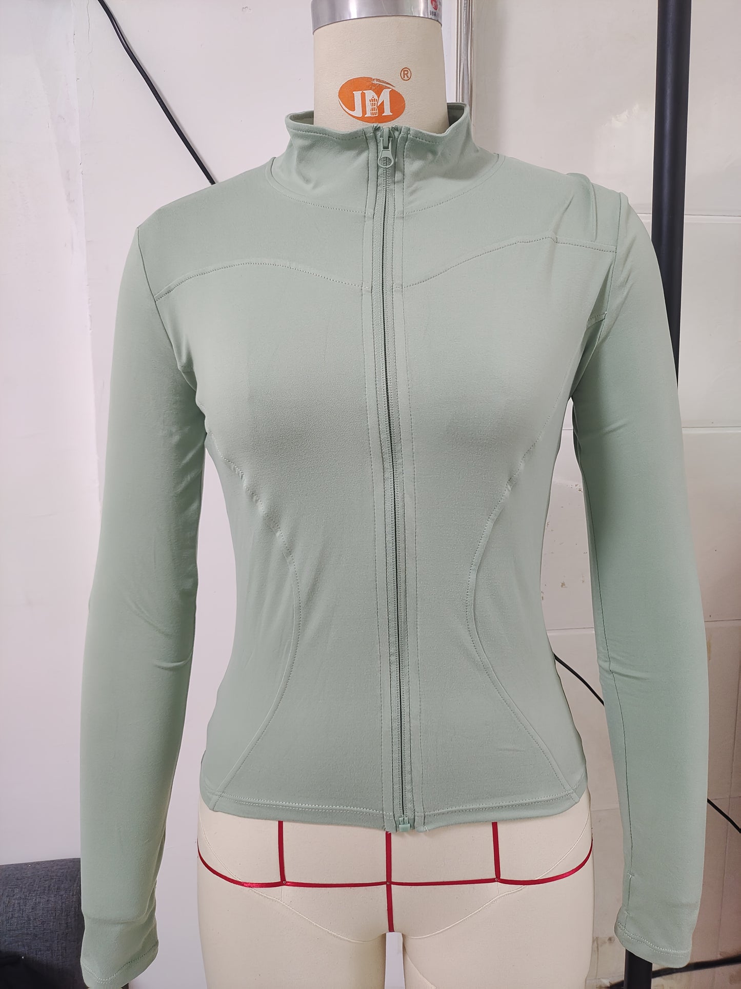 Women'S Quick-Dry Long Sleeve Zip-Up Sports Jacket - High Elasticity Breathable Yoga & Running Top with Front Pockets, Slim Fit All-Season Activewear for Gym, Outdoor Activities, Sleek Design, Durable Fabric