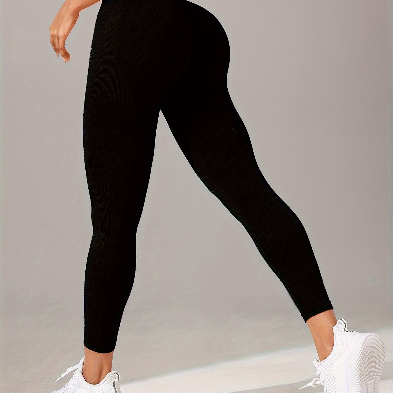 High-Waisted Non-See-Through Workout Leggings - Stretchy Yoga Pants for Women/Men, Gym, Running, Casual Athletic Pants - All-Season Fitness Bottoms (Hand Washable), Gym Leggings, Running Gear, Sporty Look, Breathable Material