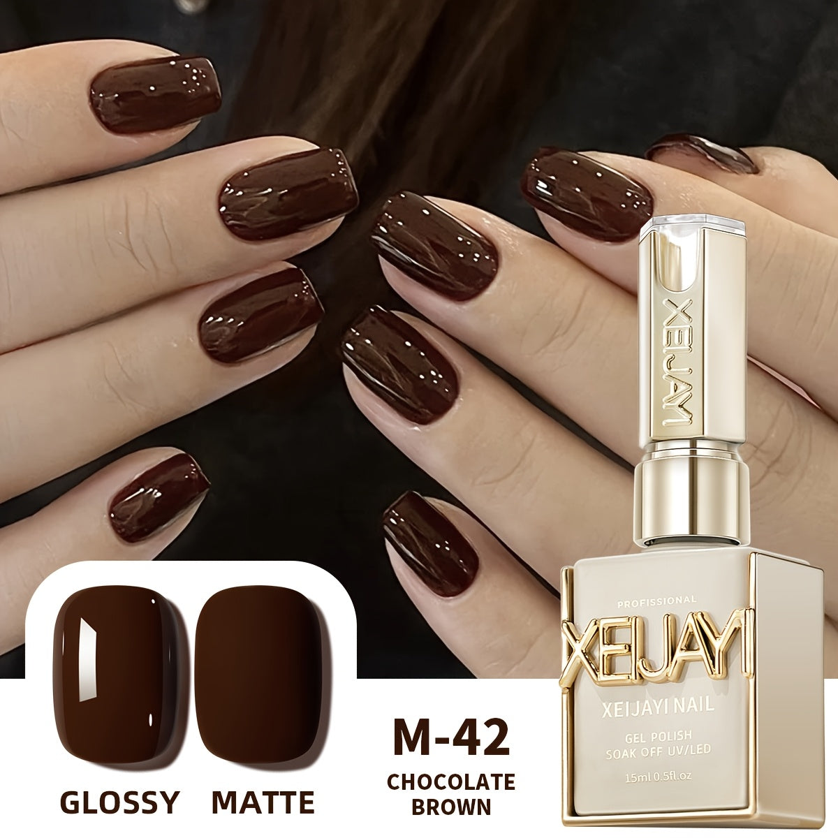 XEIJAYI Frame Bottle Ancola Red 6 Colors---New Gel Nail Polish in Ancola Red Shades, Ultra-Bright with High Saturation, Long-Lasting Shine That Is Gentle on Nails, an Essential for Home Salon Manicures And a Perfect Christmas