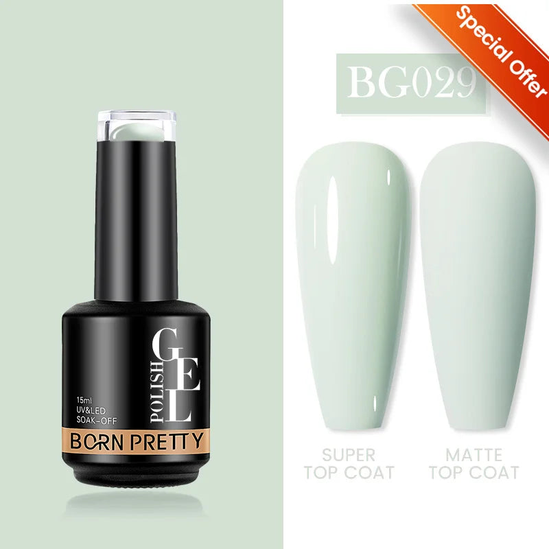 BORN PRETTY 15ml Function Gel Base Super Top Coat Reinforcement Gel Rubber Base Gel Soak Off UV LED Semi-Permanant Varnish