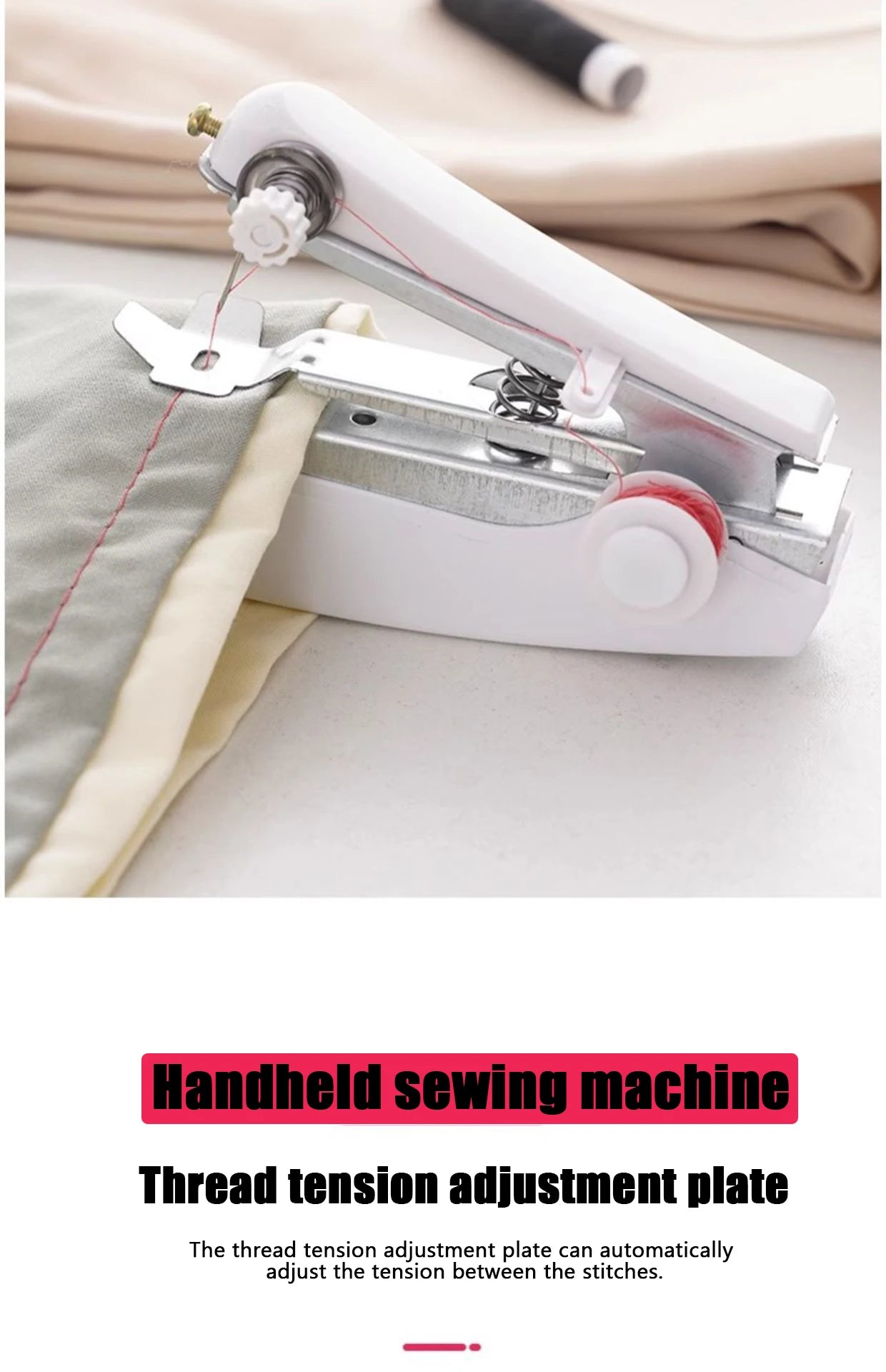 Portable Mini Cordless Stitch Machines Manual Sewing Machine Useful for DIY Household Clothes Leather Handheld Tools Accessories