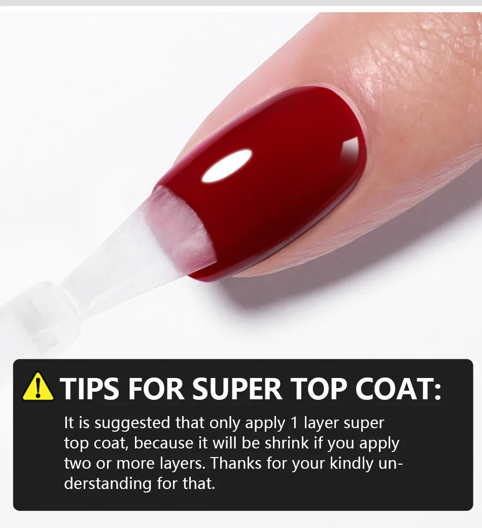 BORN PRETTY 15ml Function Gel Base Super Top Coat Reinforcement Gel Rubber Base Gel Soak Off UV LED Semi-Permanant Varnish