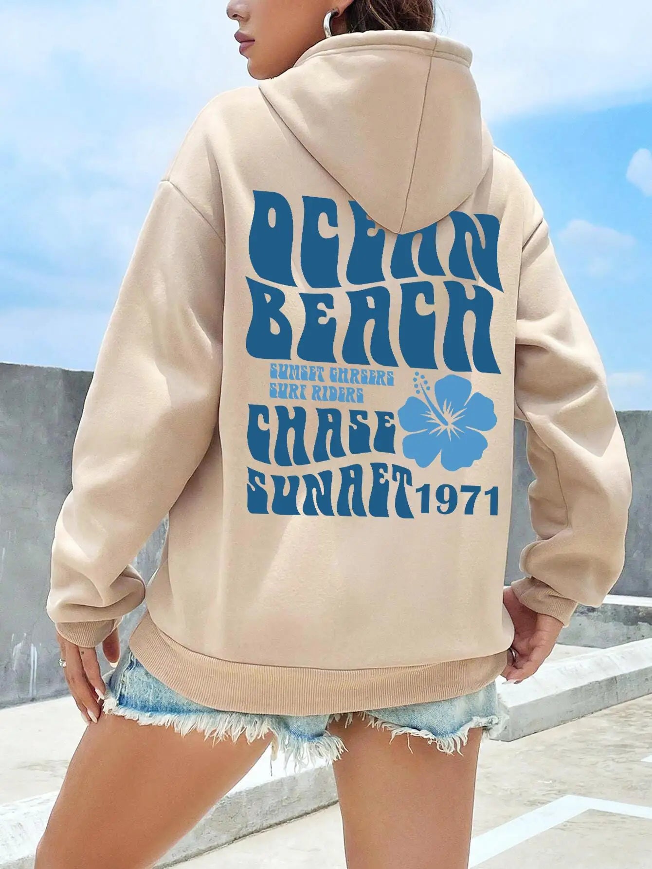Simple Letter Statement Combination Print Hoodies Women Basic All Match Hoody Casual Fashion Street Sweatshirt Fleece Warm Top