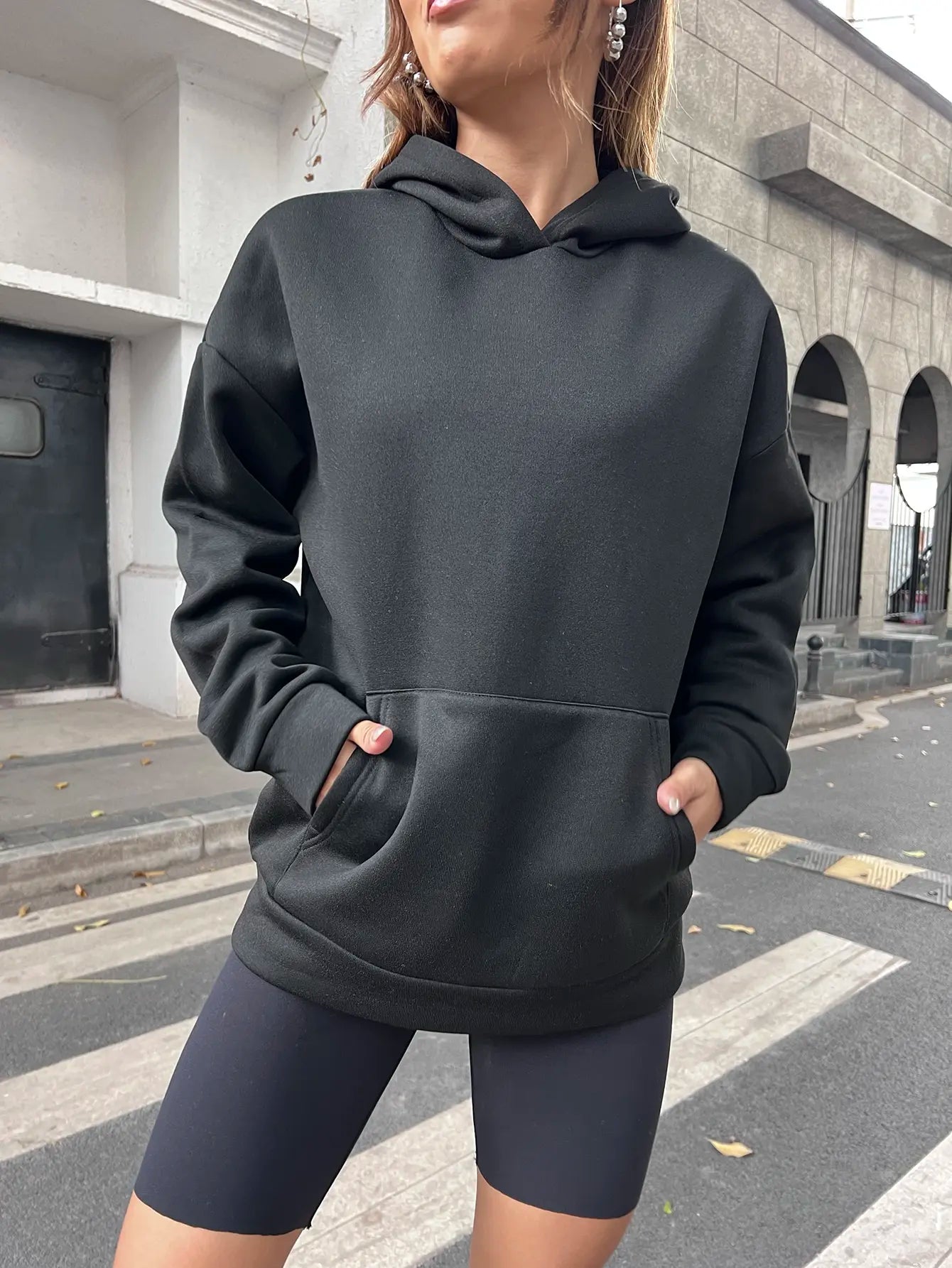 Every Thing Will Be Okay Creative Letter Hoody Female Casual Pocket Hoodie Fashion Loose Clothes Warm Comfortable Pullover