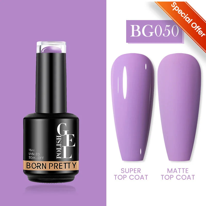 BORN PRETTY 15ml Function Gel Base Super Top Coat Reinforcement Gel Rubber Base Gel Soak Off UV LED Semi-Permanant Varnish