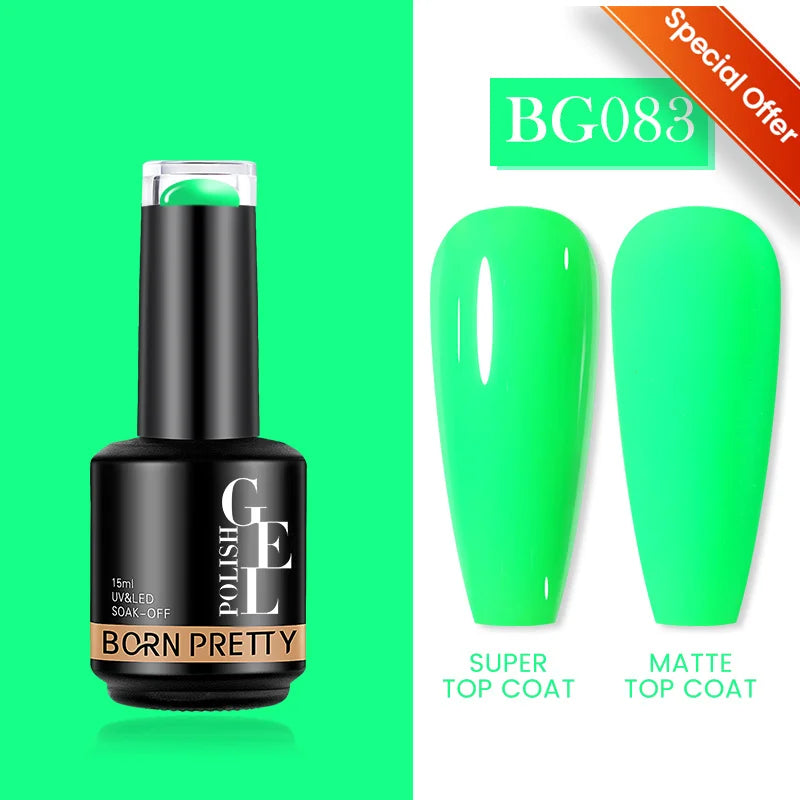 BORN PRETTY 15ml Function Gel Base Super Top Coat Reinforcement Gel Rubber Base Gel Soak Off UV LED Semi-Permanant Varnish