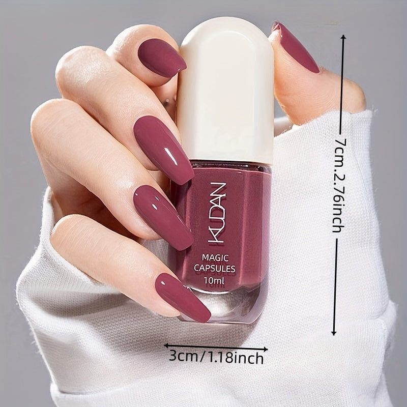 Water-Based Nail Polish - Quick-Drying, Durable, Peelable, And Easy to Apply for Beautiful Nails.