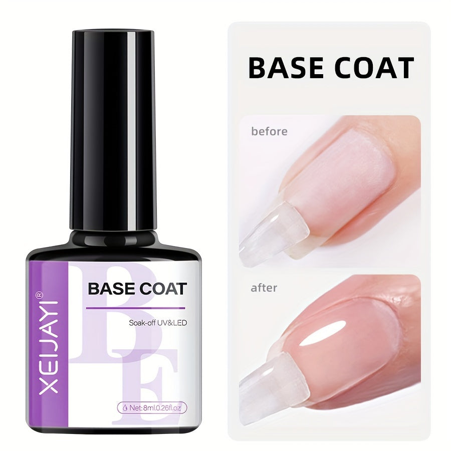 Monochrome Plastic Bottles / New Standard Plastic Bottle Bottom Glue / New Standard Plastic Bottle No-Wash Sealing Layer ---- Nail Polish Gel, New Styles for 2024, Autumn And Winter Trendy Colors, Specially Designed for Popul
