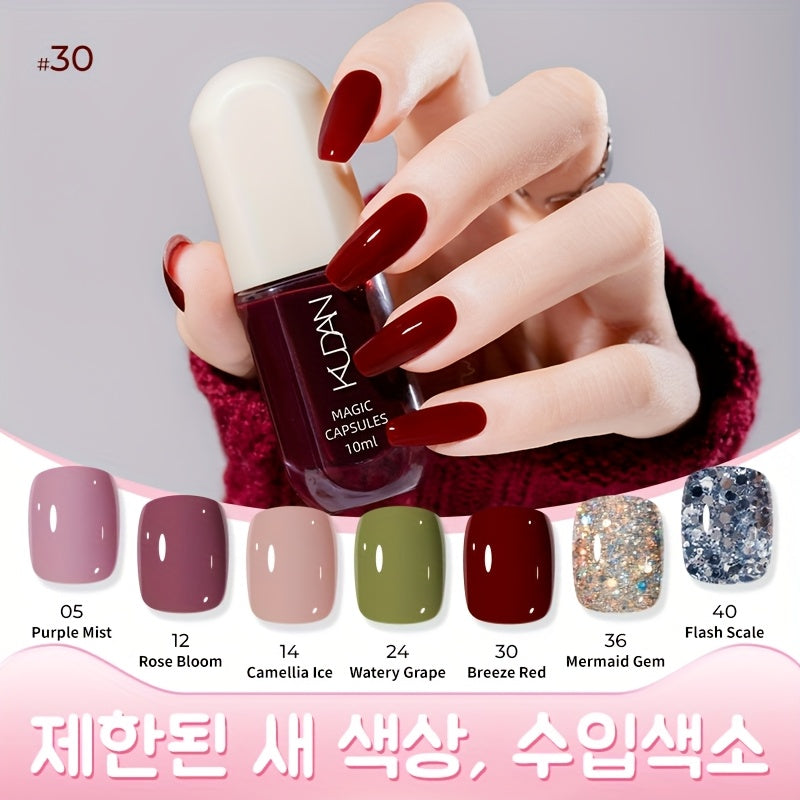 Water-Based Nail Polish - Quick-Drying, Durable, Peelable, And Easy to Apply for Beautiful Nails.