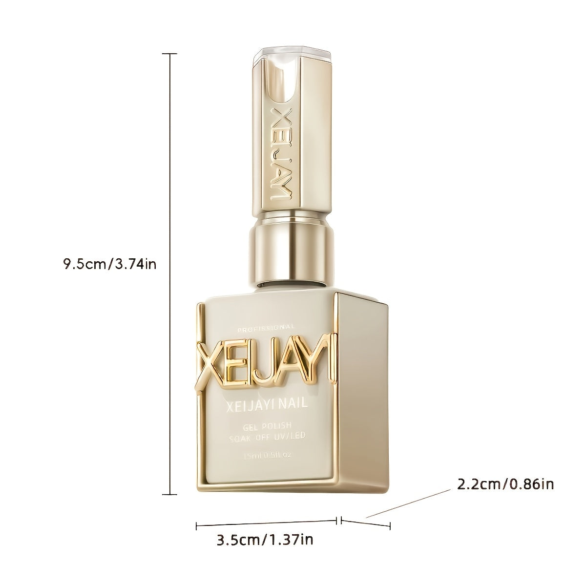 XEIJAYI 5 Colors 15ml New Popular Nail Gel Semi Permanent Nail Art Soaking LED Nail Salon DIY Nail Salon Gel, Best for Christmas
