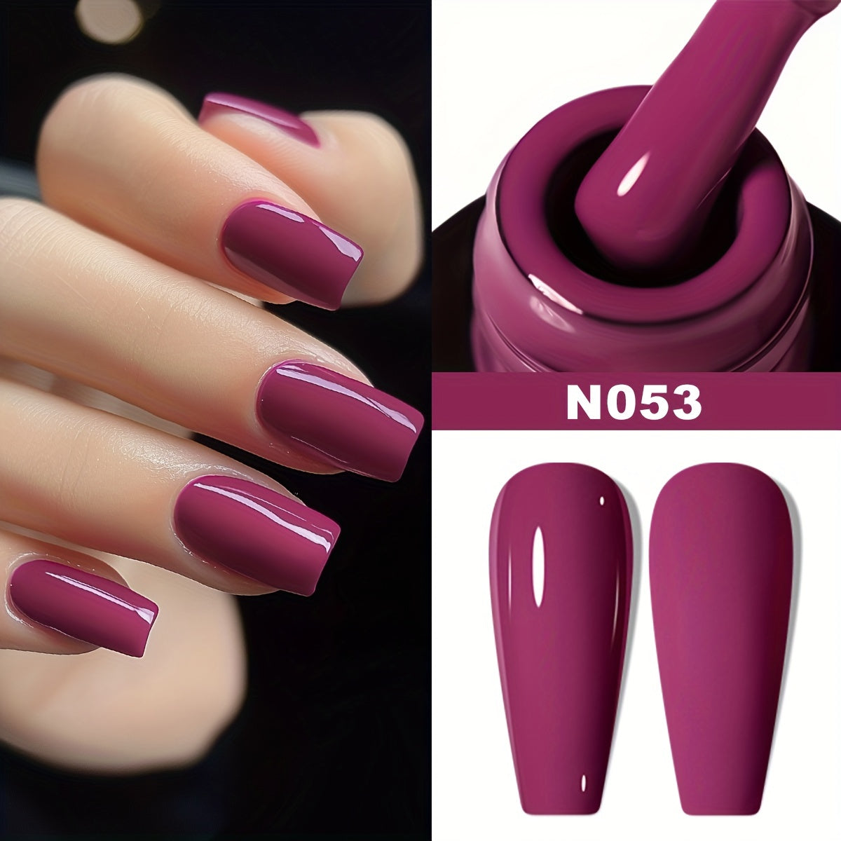 Monochrome Plastic Bottles / New Standard Plastic Bottle Bottom Glue / New Standard Plastic Bottle No-Wash Sealing Layer ---- Nail Polish Gel, New Styles for 2024, Autumn And Winter Trendy Colors, Specially Designed for Popul