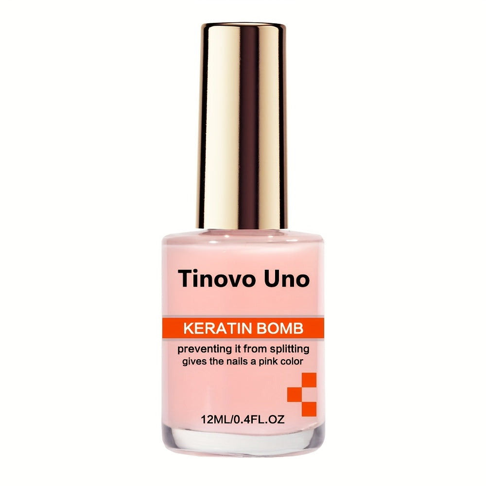 Pink Nail Polish Keratin Booster, Creates Naturally Healthy Pink Nails, Quick-Drying And Long-Lasting, Provides Shine And Protects Nails.