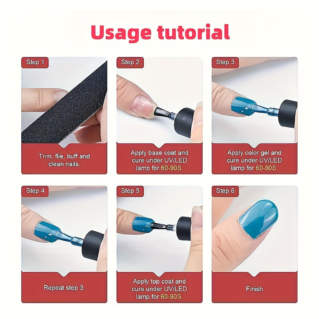 Water-Based Nail Polish - Quick-Dry, Long-Lasting, Peelable, Fast-Curing Manicure Nail Polish