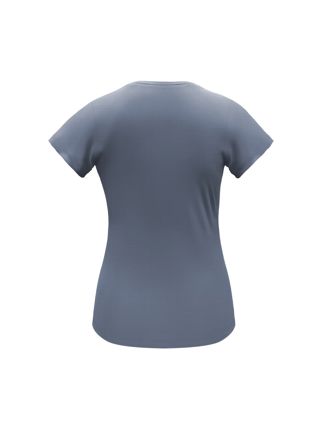 Women'S Yellow Short-Sleeve T-Shirt - Comfortable, Breathable Polyester, Round Neck, Ideal for Running, Training, and Gym Sessions, Summer Outdoor Sportswear, Training Apparel | Sporty Casualwear | Knit Construction