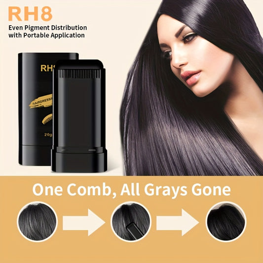 3 Colors Hair Color Stick - Emergency Hair Color Applicator with Comb Teeth, Waterproof & Sweat-Resistant, Easy to Clean, Rotating Design for Quick Gray Coverage - Ideal Gift for Adults (Unisex), Hair Coloring Supplies, Touch