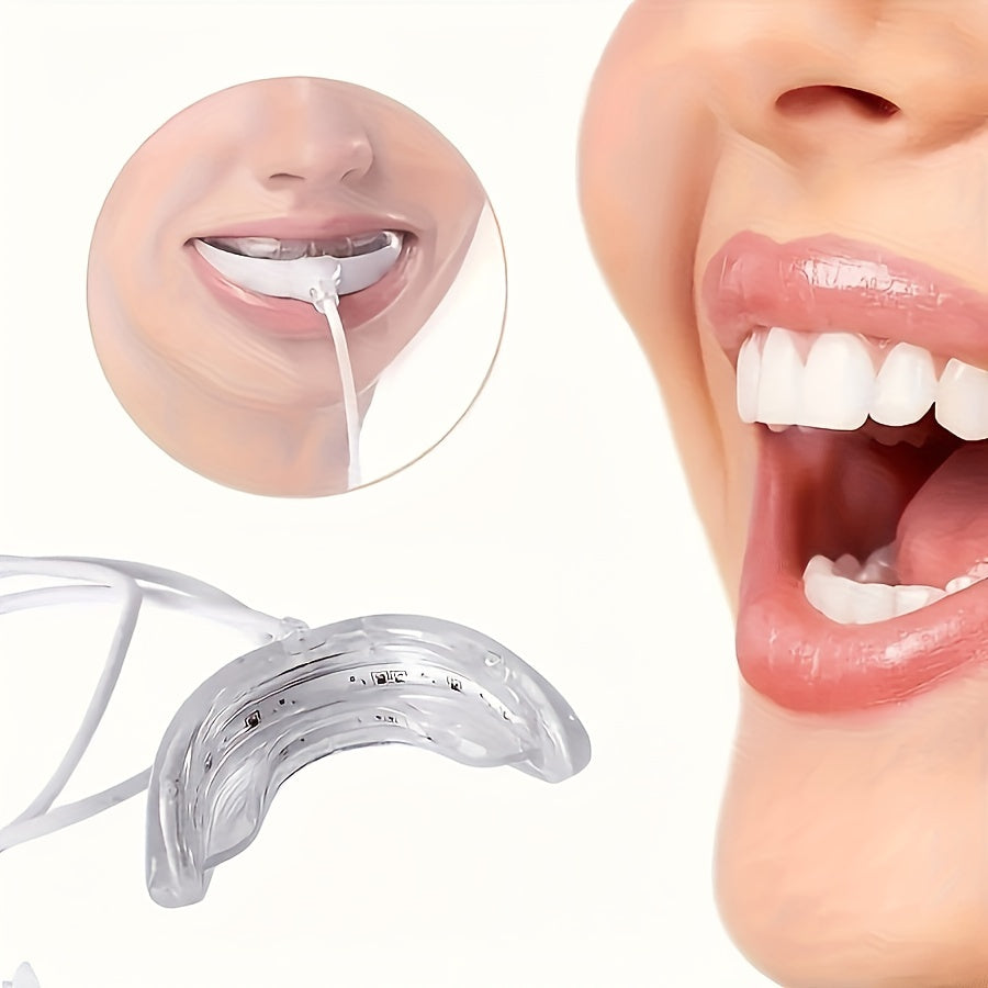 1pc USB-Powered Teeth Light with Fast-Acting Blue LED - Professional Dental-Level at Home, USB Plug-in (No Batteries Needed) - Ergonomic Teeth whitener forSensitive Gums & Quick Results - Ideal Teeth Care Gift for Women/Men -
