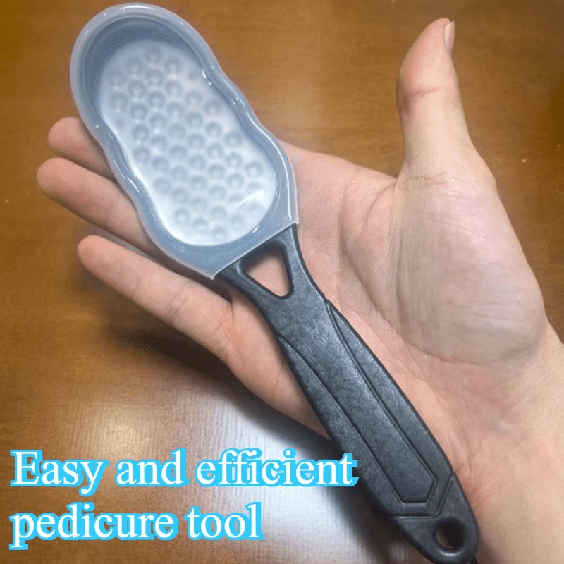 1pc Professional Stainless Steel-like Foot Remover Tool - Heavy-Duty Plastic & Steel Blade with Splash Guard, Ergonomic Handle & /Shedding Collector - Painless Exfoliating Device for Home Pedicure/Espa, Manicure Care