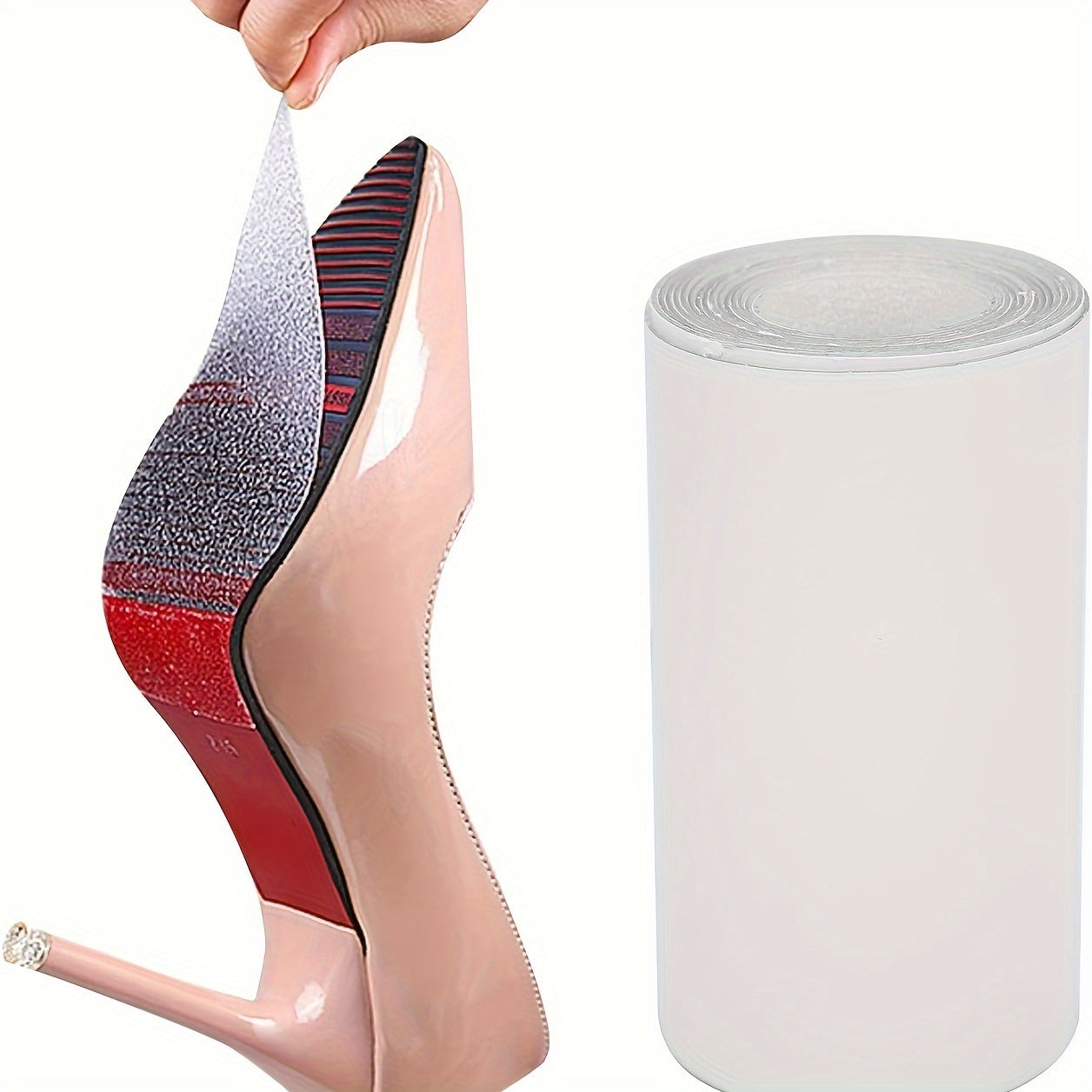 1 Roll High Heel Shoe Sole Silent Anti-Skid Pads, Wear-Resistant shoe sole anti slip pad Self-Adhesive Anti-Skid Stickers, Anti-Skid Stickers
