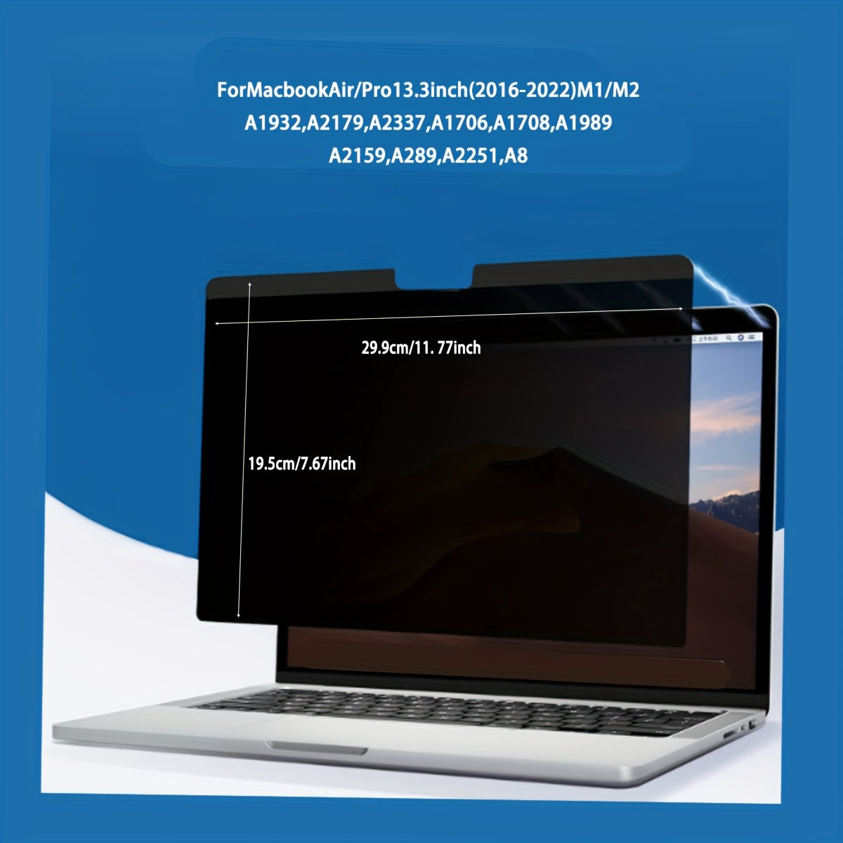 1 Pack of Magnetic Privacy Screen for Macbook