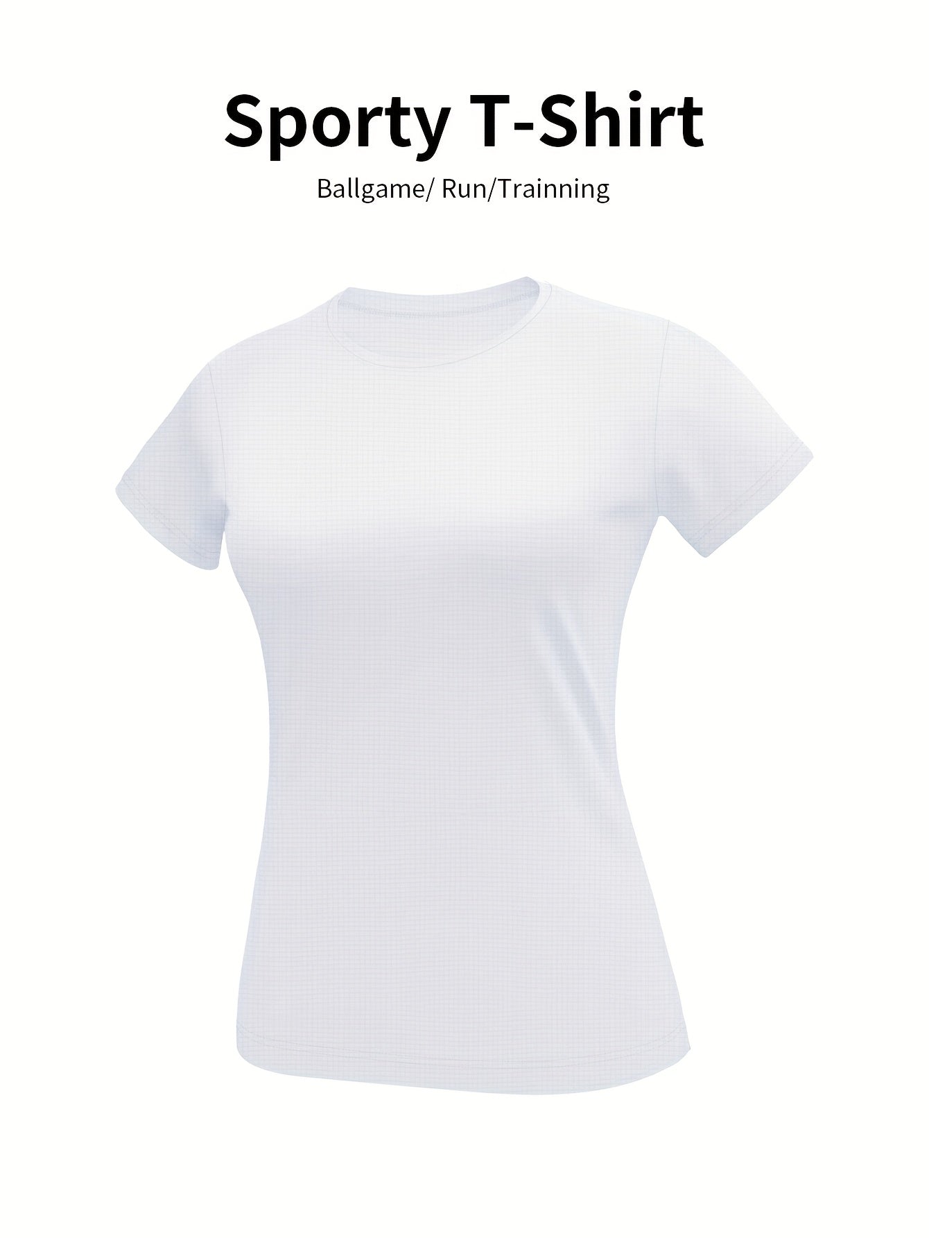 Women'S Yellow Short-Sleeve T-Shirt - Comfortable, Breathable Polyester, Round Neck, Ideal for Running, Training, and Gym Sessions, Summer Outdoor Sportswear, Training Apparel | Sporty Casualwear | Knit Construction