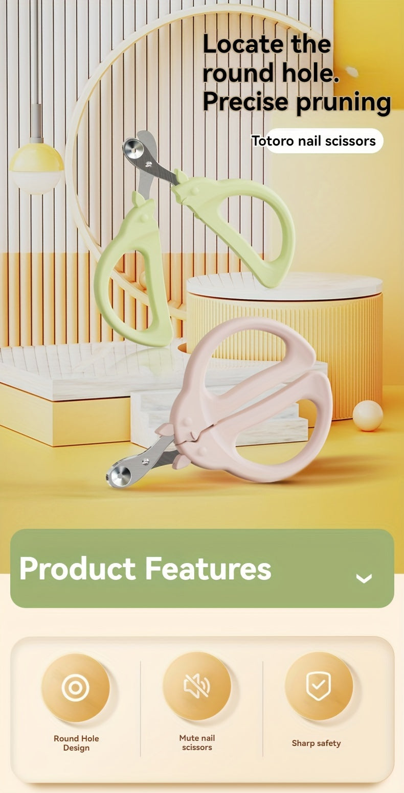 1pc Professional Cat Nail Clippers With Safety Guard, Round Hole Anti Bleeding, Perfect For Cats Of All Sizes And Breeds