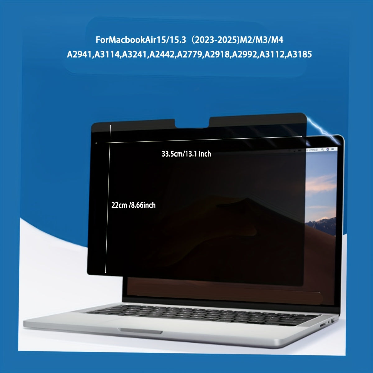 1 Pack of Magnetic Privacy Screen for Macbook