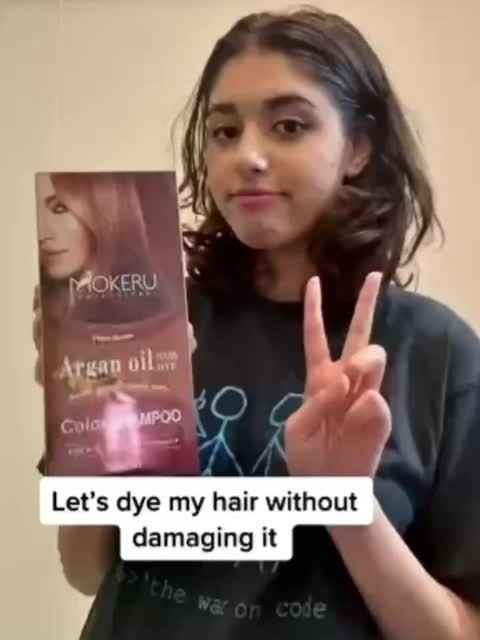 3-in-1 Argan oil hair dye for gray hair coverage Easy to use at home for both men and women