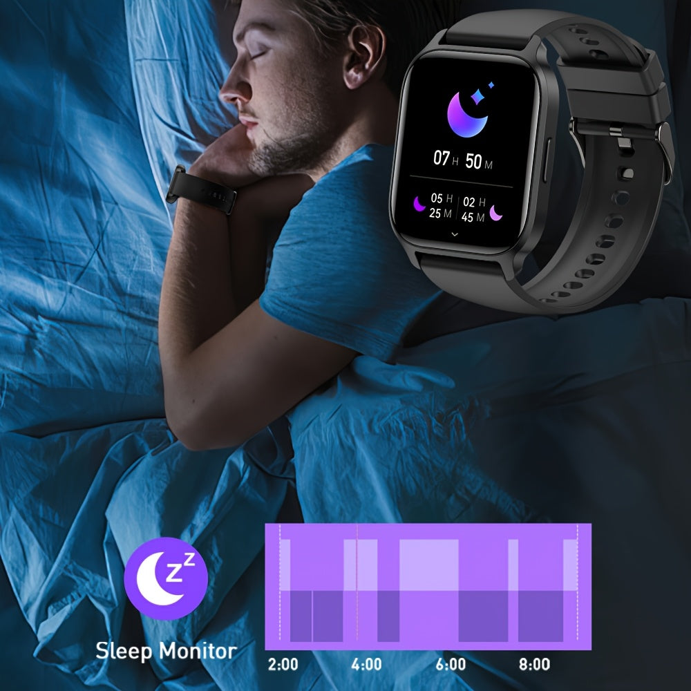 Synwoo Smart Watch, Modern Style, Wireless 5.2, IPS+TFT 4.7cm Screen, Realtek8763EWE Chip, Deployant Clasp, Magnetic Charging, Lithium Battery-Polymer 270mAh, Rechargeable Battery, with Full Touch Screen, Wireless Calling, Sl