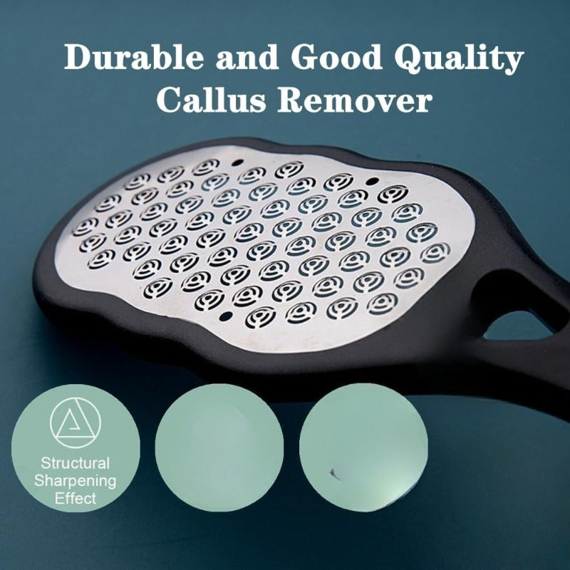 1pc Professional Stainless Steel-like Foot Remover Tool - Heavy-Duty Plastic & Steel Blade with Splash Guard, Ergonomic Handle & /Shedding Collector - Painless Exfoliating Device for Home Pedicure/Espa, Manicure Care