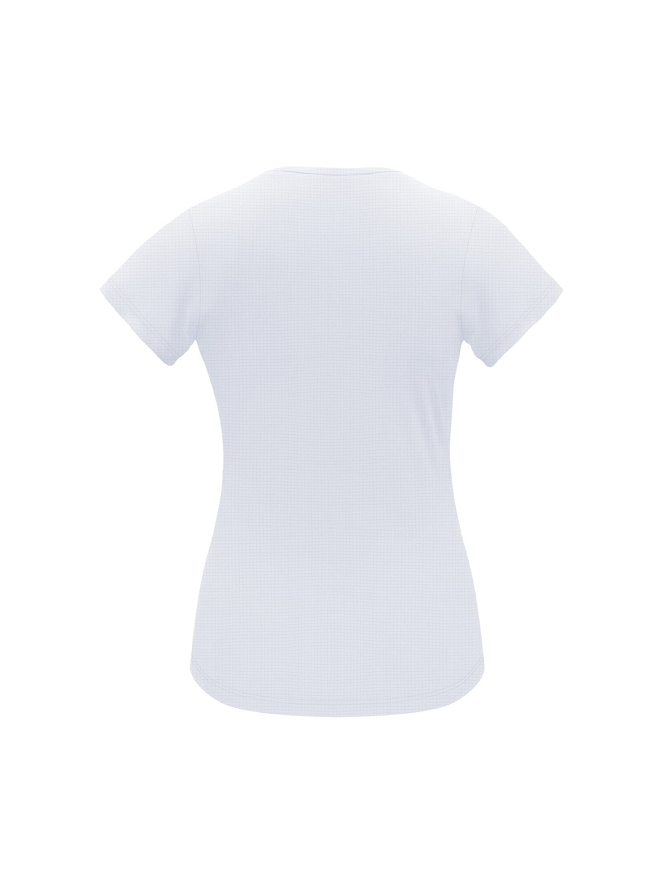 Women'S Yellow Short-Sleeve T-Shirt - Comfortable, Breathable Polyester, Round Neck, Ideal for Running, Training, and Gym Sessions, Summer Outdoor Sportswear, Training Apparel | Sporty Casualwear | Knit Construction