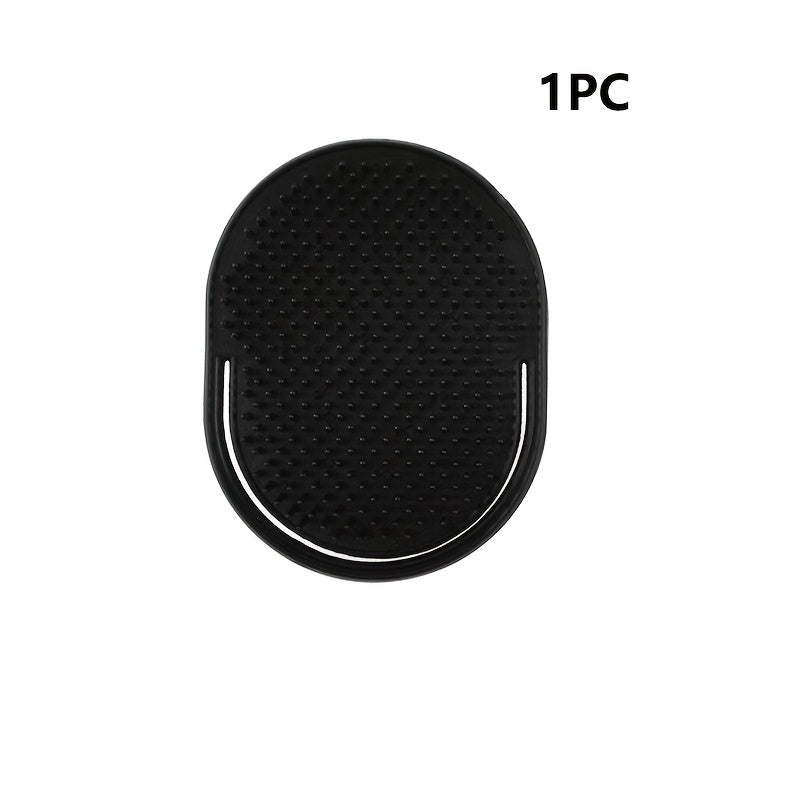 Set of 1/3 Shampoo, Comb, Pocket-Sized Grooming Tool for Men, Beard And Scalp Massager, Black Hair Care, Travel-Friendly Brush for Styling.