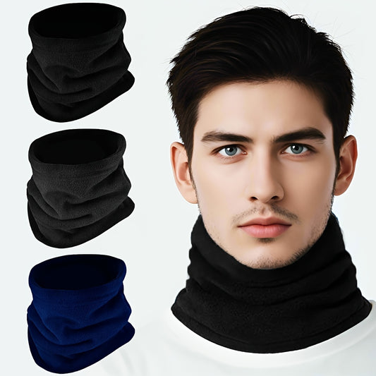 Winter Warm Neck Warmer Scarf - Windproof & Cold-Resistant Balaclava-like Face Cover for, Outdoor, - Unisex Black/Blue/Navy/Charcoal - Convertible Collar for &