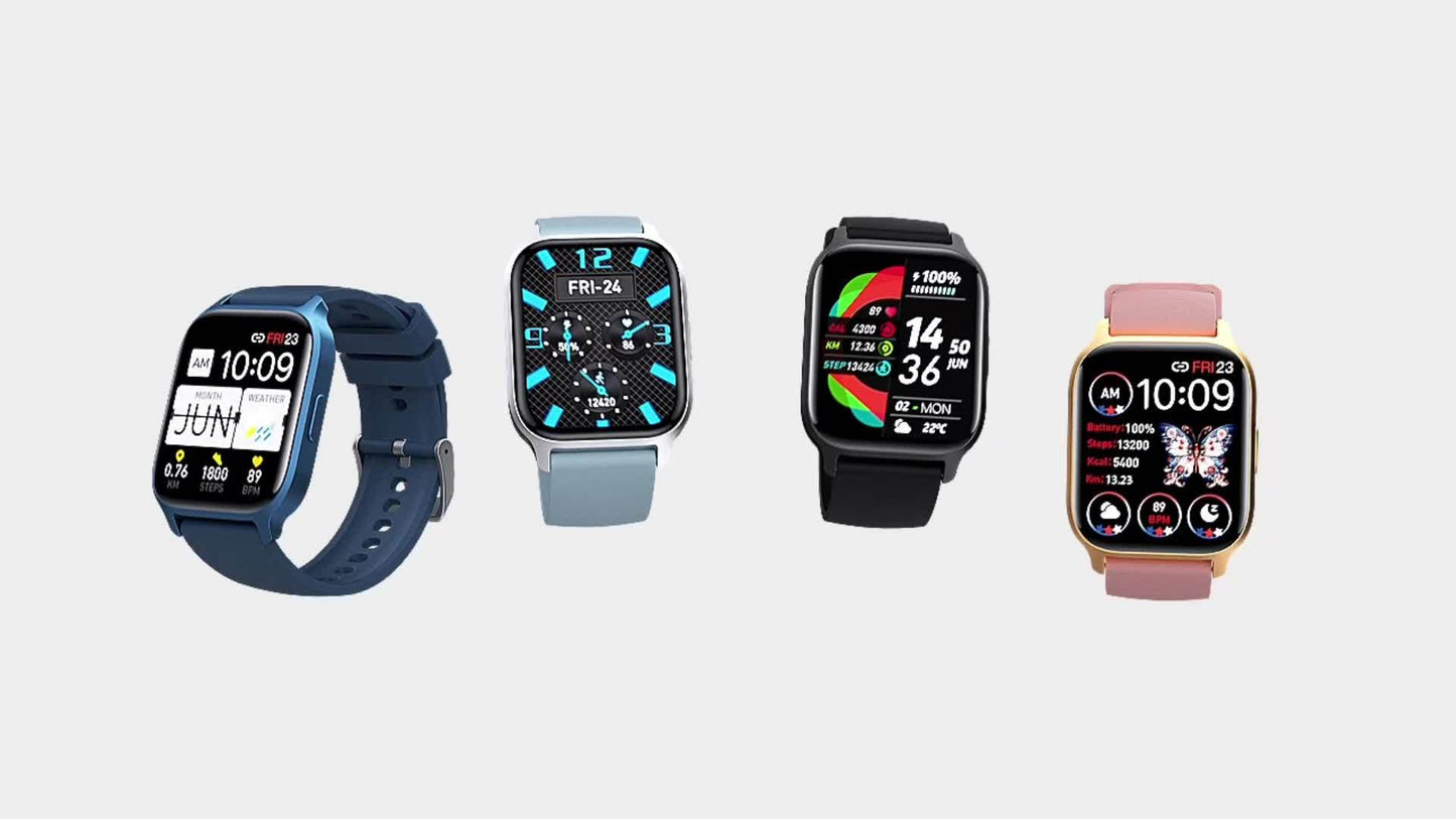 Synwoo Smart Watch, Modern Style, Wireless 5.2, IPS+TFT 4.7cm Screen, Realtek8763EWE Chip, Deployant Clasp, Magnetic Charging, Lithium Battery-Polymer 270mAh, Rechargeable Battery, with Full Touch Screen, Wireless Calling, Sl