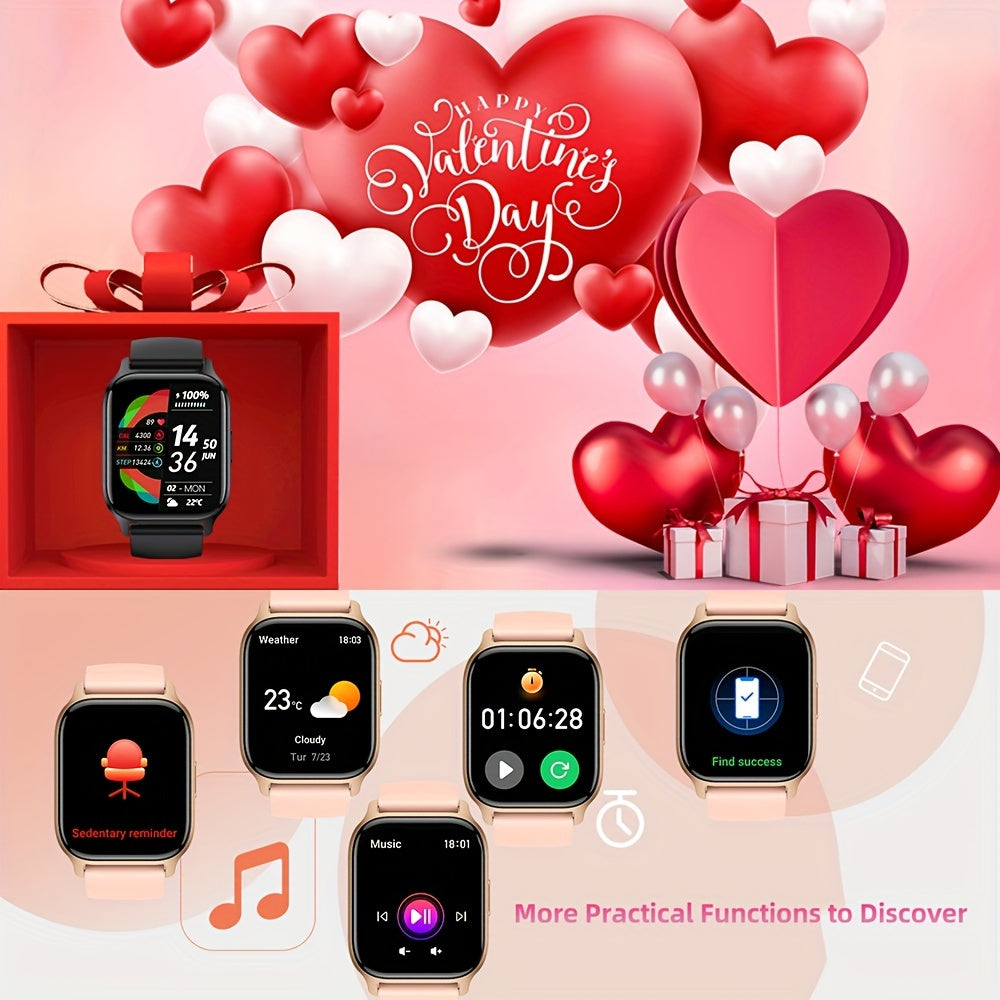 Synwoo Smart Watch, Modern Style, Wireless 5.2, IPS+TFT 4.7cm Screen, Realtek8763EWE Chip, Deployant Clasp, Magnetic Charging, Lithium Battery-Polymer 270mAh, Rechargeable Battery, with Full Touch Screen, Wireless Calling, Sl