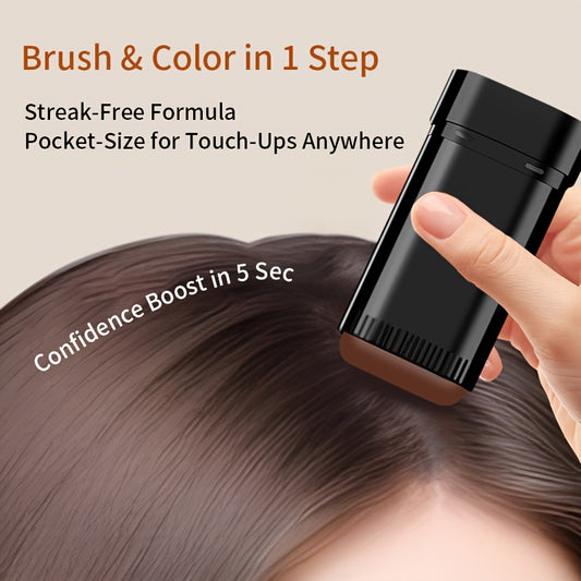3 Colors Hair Color Stick - Emergency Hair Color Applicator with Comb Teeth, Waterproof & Sweat-Resistant, Easy to Clean, Rotating Design for Quick Gray Coverage - Ideal Gift for Adults (Unisex), Hair Coloring Supplies, Touch
