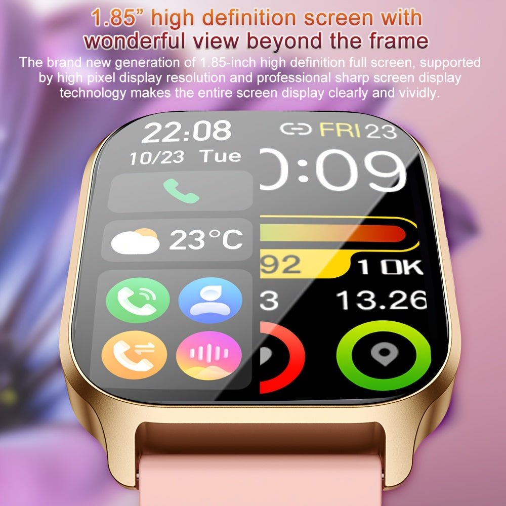 Synwoo Smart Watch, Modern Style, Wireless 5.2, IPS+TFT 4.7cm Screen, Realtek8763EWE Chip, Deployant Clasp, Magnetic Charging, Lithium Battery-Polymer 270mAh, Rechargeable Battery, with Full Touch Screen, Wireless Calling, Sl