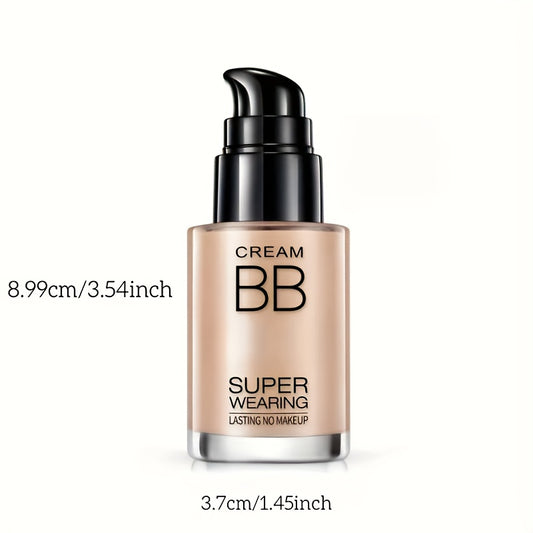 HEYXI Flawless BB Cream Foundation - Moisturizing, Long-Lasting Coverage for All Skin Tones, Natural Finish, Lightweight Matte Formula, Ivory White to Natural Shades, Perfect for Casual Attire, Everyday Makeup | Sleek Bottle