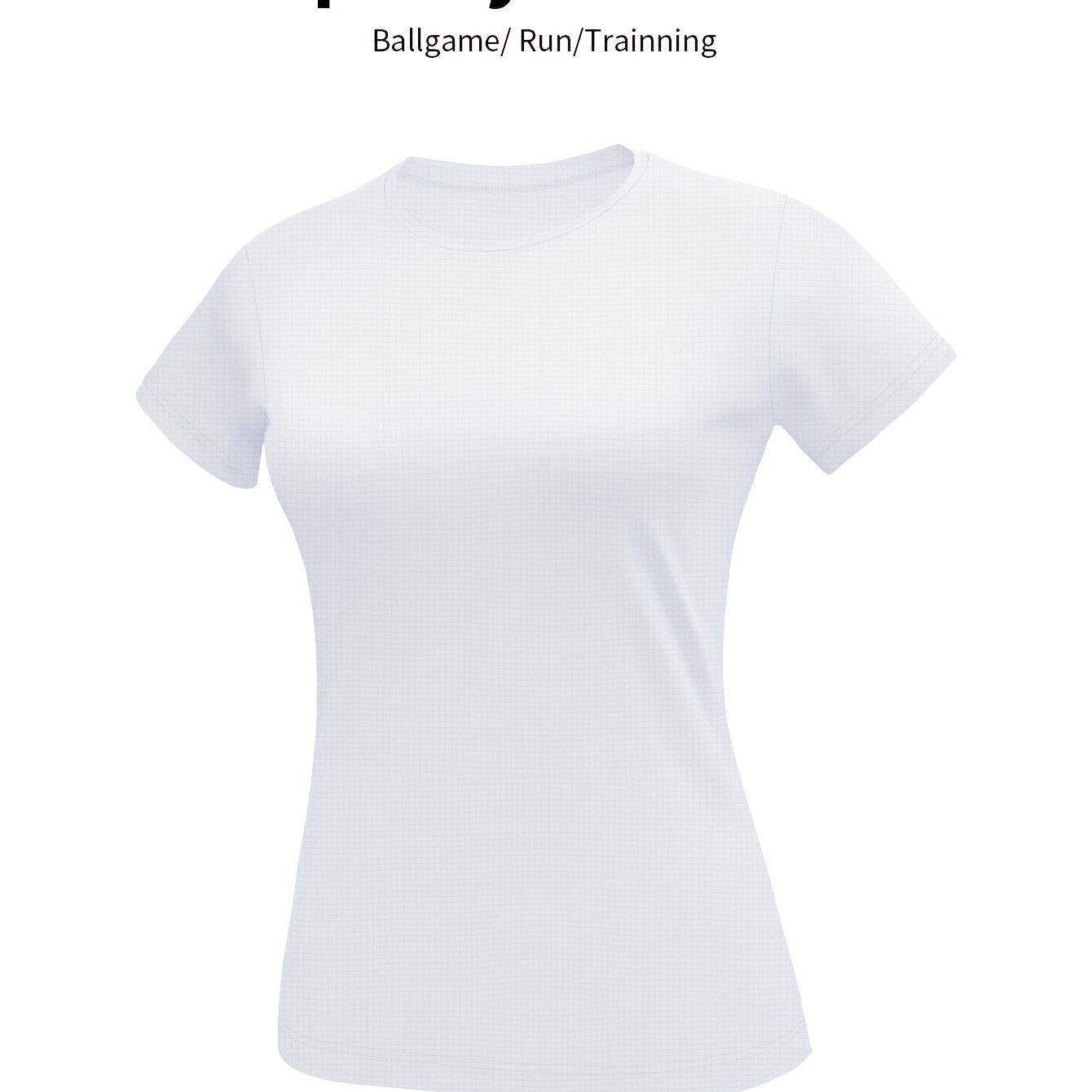 Women'S Yellow Short-Sleeve T-Shirt - Comfortable, Breathable Polyester, Round Neck, Ideal for Running, Training, and Gym Sessions, Summer Outdoor Sportswear, Training Apparel | Sporty Casualwear | Knit Construction