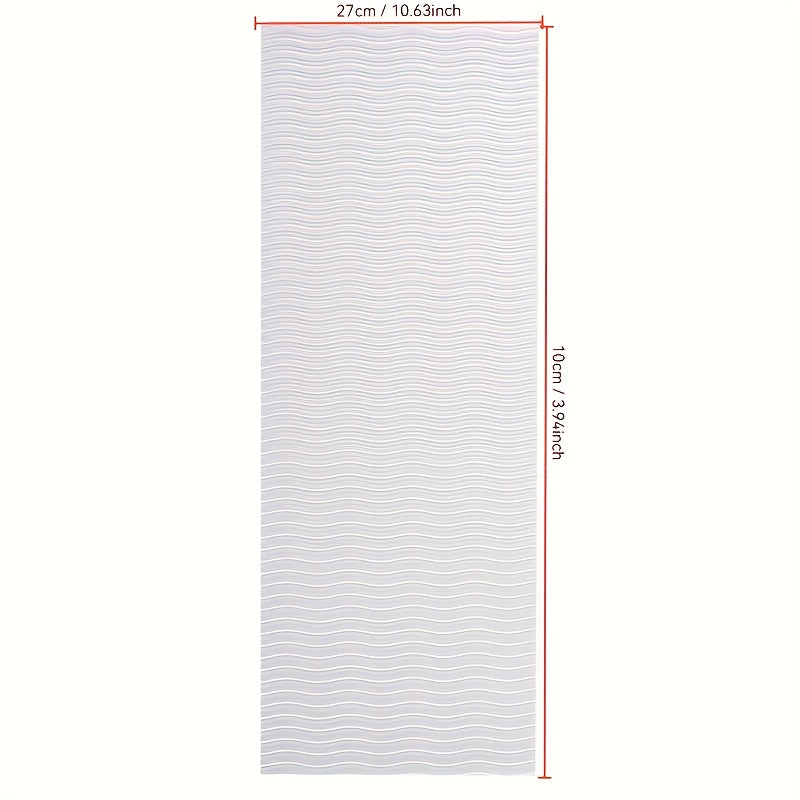 10*27cm Pack of EVA Sole Anti-Wear Pads for Sneakers, Wave Pattern Silent Non-Slip Forefoot Shoe Inserts, Best for Christmas